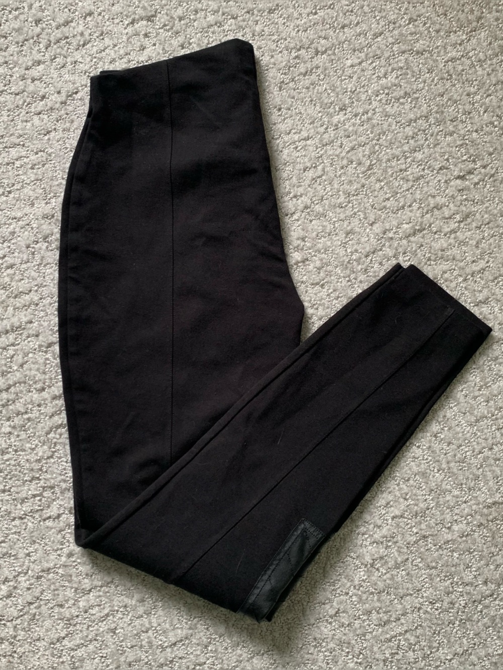 Ralph Lauren Black Ponte Leggings with Navy Label
